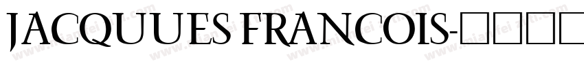 JACQUUES FRANCOIS字体转换